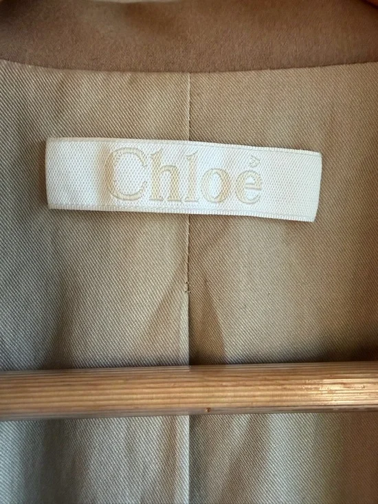 Chloé Camel Single-Button Blazer - Picture 3 of 10